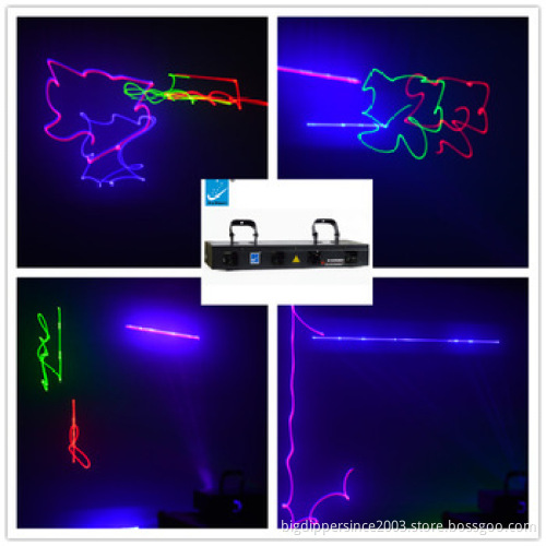 Big dipper DMX 4 Lens RGB Beam Pattern Network Laser Light Home PRO DJ Show KTV Scanner Club Stage Lighting